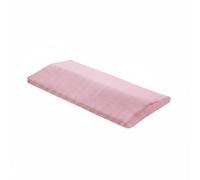 Pitycbo Lumbar Support Pillow Ergonomic Memory Foam Bed Cushion Waist Pillow Contoured Sleeping Pillow Triangle Shape Velvet Material Suitable for Night Rest Reading, Pink, 60 24 4cm