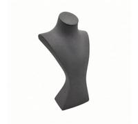 Pitycbo Necklace Bust Display Stand Sculptural Pendant Display Bust Retail-Style Pendant Chain Organizer for Retail Showcases, Counters, Chests, Gray