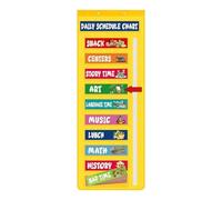 Pitycbo Pocket Chart for Daily Schedule, Classroom Calendar, 2 Red Arrows, Accessories, Pocket Chart for Lesson Planning for Teachers And P