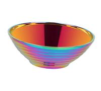 Pitycbo Stainless Steel Bowl, Stackable, Double-Layered, Unbreakable, Multifunctional Noodle Soup Bowl, Serving Bowl for The Household, Coloful