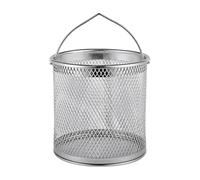 Pitycbo Stainless Steel Frying Basket, Multifunctional Strainer with Handle for Meatballs, Fruits And Spaghetti, Multi, 12cmx12cm