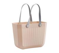 Pitycbo Storage Basket with Practical Handles Made of PP PE, Also Suitable As A Handbag for Supplies, Kitchen Utensils And Laundry for Camping, Pink