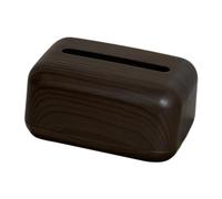 Pitycbo Tissue Box Holder Dispenser Napkins Paper Holder Creative PP Sleek Easy Opening Suitable for Office Bedroom Home Decoration, Dark Color