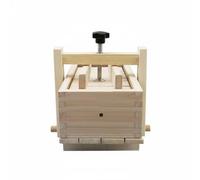 Pitycbo Tofu Press Wooden Tofu Making Tofu Maker Bean Curd Press Kitchen Tool with Built in Screw Balanced Compression Sycamore Wood Body Suitable for Home, 2 13-17-9cm