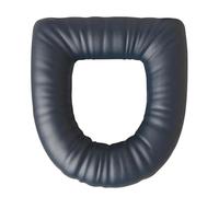 Pitycbo Toilet Seat Cover Universal Practical Replacement Soft Padded Waterproof Raised Seat Cover PU EVA for Hotel Seniors Bathroom, Dark Blue