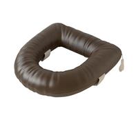 Pitycbo Toilet Seat Cover Universal Practical Replacement Soft Padded Waterproof Raised Seat Cover PU EVA for Hotel Seniors Bathroom, Brown