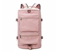 Pitycbo Travel Shoulder Pack Backpack Bag Rucksack Daypack With Padded Straps And Breathable Back Water Resistant Nylon Oxford For School Runs Train Commute Park Hiking Gym, Pink