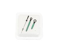 Pitycbo Watch Movement Hands Replacement Set Hour Minute Watch Hands Fitting Kit NH35 NH36 Alloy Steel Stable Seating Accurate Read Suitable for Watch Labs Training Classes, Green, Green
