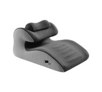 Pitycbo Wedge Pillow for Bed with Memory Foam, Portable Support for Face Down Position, Gray