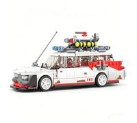 Piudwe Ghost Hunting Vehicle Architectural Model, 603 PCS Car Assembly Kit, Retro Mystical Vehicle Scene Decor Model