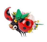 Piudwe Ladybug Building Blocks, 470PCS Floral Ladybug Building Set, Insect & Floral Themed Detailed Specimen Construction Set