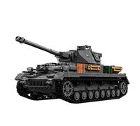 Piudwe Tank IV Medium Military Model Building Blocks Kit, 1419 Pieces Assembly Display Collectible for Military Enthusiasts