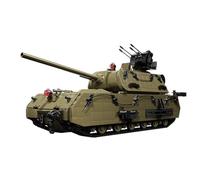 Piudwe Tank Maus Super Heavy Tank Desert Camouflage Pattern Model Building Blocks Assembly Kit 3339 Pieces Military Simulation Collectible Construction Set