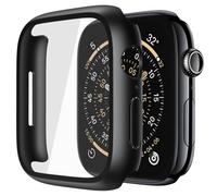Piuellia 2 Pack Rugged Protective Case for Apple Watch Series 12 46mm | Anti-Fall, Dust-proof, HD Tempered Glass, PC Cover with Screen Protector for Apple Watch S12 (2026-Release), Matte Black