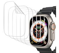 Piuellia 6 Pack Screen Protector for Apple Watch Ultra 3 / Ultra 2 / Ultra 49mm, Ultra Thin Easy Installation Touch Sensitive HD TPU Hydrogel Film for iWatch
