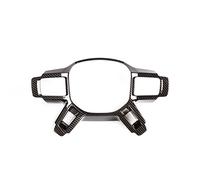 PIUGILH Interior Decoration Cover Compatible with Land Rover Defender 2020-2023, Steering Wheel Decoration Cover Trim(Carbon Fiber)