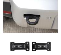 PIUGILH Rear Tow Towing Hook Compatible with Land Rover Defender 90 110 130 2020 2021 2022 2023, Car Auto Trailer Ring Aluminum Racing Trailer Hook, 2Pcs(Black)