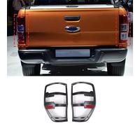 PIUGILH Taillight Cover Rear Tail Light Guard Protector for Ford Ranger Wildtrak Raptor T6 T7 T8 2012-2021 PX MK1 MK2 MK3, Black-2Pcs (Taillight Cover for Ford Ranger 2012-2020)