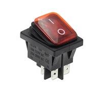 PIUHRKLEVD 1PCS KCD2 ON-OFF 4Pin Heavy Duty Sealed Auto Boat Marine Rocker Switch With LED 15A 16A 20A 250V