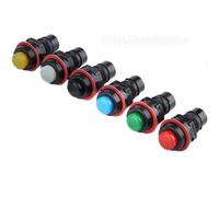 PIUHRKLEVD 6Pcs DS-213 2Pin Color mixing Push Button Switch 10mm Self reset Miniature 1A 125V 3A 250V