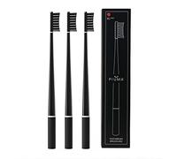 PIUMA 3 Pack Manual Toothbrush - Ecological and Innovative Patented Design for Deep & Thorough Dental Cleaning - Recyclable and Made in Italy