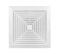 Piumeif 12x12 Bathroom Exhaust Fan Cover with Springs, Replacement Vent Cover for Wall-Mounted Exhaust Fan, Plastic Ventilation Hood and Ceiling Air Diffuser Square (31Wx31L(cm) -white