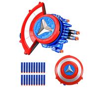 PIUMOJ Captain Shield Launcher, Shield Launcher with Bullets