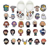 PIUMOJ Cartoon Shoes Charms, Shoe Charms for Harry, Wizard Decoration Magic Shoes Charm, Harry Clog Pins Accessories for Kids Teens Women 27pcs, Polyvinyl Chloride