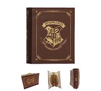 PIUMOJ Harry Potter Makeup Bag - Hogwarts-Themed Brown Leather Wizard Travel Cosmetic Bag - Portable, Magic Design - 20x12x6cm Fashion