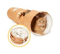 PiuPet® cat Play Tunnel for Indoor Felines | Foldable Cat Toy