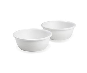 PiuPet Set of 2 Ceramic Cat Bowls, 250ml Replacement Food & Water Dishes