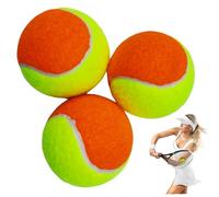 PIUpiuLIANG 3PCS Tennis Balls, Soft Yellow and Orange Tennis Balls for Kids Dogs Beginners Practice Low Compression Stage Gifts Kids