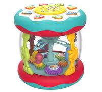 PIUpiuLIANG Baby Aquarium Toy, Light Up Rotating Ocean Baby Toys, Battery Powered Musical Toys, Safe & Fun Girl, Educational Gifts for Boys Girls, No Battery, Green Aquarium Toy