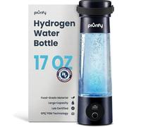 PIURIFY Hydrogen Water Bottle Generator | 17 OZ | UP TO 6,290 PPB H2 Molecular Hydrogen | SPE/PEM Electrolysis | Ergonomic Handle | Dual-Mode | 2200 mAh Battery | Certified by H2 Analytics | Dark Blue