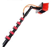PiurUf Water Fed Pole Kit,3.6-10.8M Photovoltaic Panel Cleaning Tool,Window Cleaning Telesbrush,for Cleaning Windowsscrapers and Large Vehicles/7.2M/24Ft