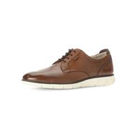 Pius Gabor Men's trainers, lace-up shoes, recycled lining, certified leather, interchangeable footbed, cork midsole, Cognac 03, 12.5 UK