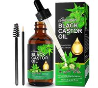 PIUSEQEW Jamaican Black Castor Oil, Organic Castor Oil 100% Pure Cold Pressed Black Castor Oil Essential Oils for Body Face & Skin, Eyebrows Growth, Skin Moisturizer, 60ml