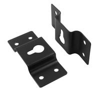 Piutouyar 20 Pcs Heavy Duty Keyhole Hangers, Metal Keyhole Bracket Hanger Accessories Fasteners with Screws for Picture Frames Mirrors Cabinet Box Audio Speaker Hanger Hook(Black, 71x30mm)