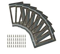 Piutouyar 24Pcs Tag Label Holder Antique Label Holder 80mm x 50mm Metal Name Card Frame for Library Drawer Tags Office Cabinet Card Tag with Screws (Bronze)