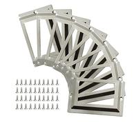 Piutouyar 24Pcs Tag Label Holder Antique Label Holder 80mm x 50mm Metal Name Card Frame for Library Drawer Tags Office Cabinet Card Tag with Screws (Silver)