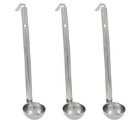 Piutouyar 3 Pcs 1 oz Soup Ladle Set with Long Hooked Handle