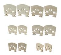 Piutouyar 4/4 3/4 1/2 1/4 1/8 1/16 Full Size Violin Bridge, 12 Pcs Maple Violin Bridge Violins Replacements Parts