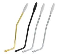 Piutouyar 4 Pack Tremolo Arm Whammy Bar 6 mm, 3 Colors Electric Guitar Whammy Bar Metal Thread Tremolo Arm with Tip (Black/Silver/Gold)