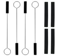 Piutouyar 8 Pack Black Piano Tuning Mute, Triangular Piano Tuner Rubber Mutes Fixing Tool