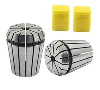 Piutouyar High Precision ER32 Spring Collet Nut Set, 2 Pcs ER32 1/4 Inch Spring Collets Chuck for CNC Engraving, Milling, Lathe Machines