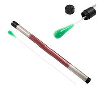 Piutouyar Music Conducting Baton, Music Baton Orchestra Baton Band Conductor Baton Imitation Agate Handle Music Conductor Baton with Tube Case for Concert(Green Handle)