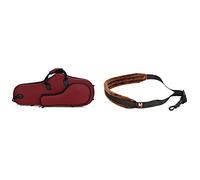 Piuusngy 1 Pcs Water-Resistant Oxford Fabric Alto Saxophone Big Bag & 1 Pcs Comfortable Tenor Soprano Alto Sax Neck Strap