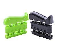Piuusngy 2 Pcs Hand Gripper Muscle Recovery Rehabilitation Finger Muscle Grip Strength Training Gym Tool Exerciser, Green & Black