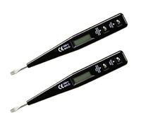 Piuusngy 2X Digital Test Pencil Screwdriver Probe Light Voltage Tester Detector AC/DC 12-220V Electrical Test Pen Voltmeter,Black