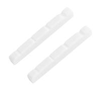 Piuusngy 2X Pre-slotted Flat Bottom Bone Bass Nut for 4 String PB Precision Bass Jazz Bass, 38x3.5x5/4.5mm